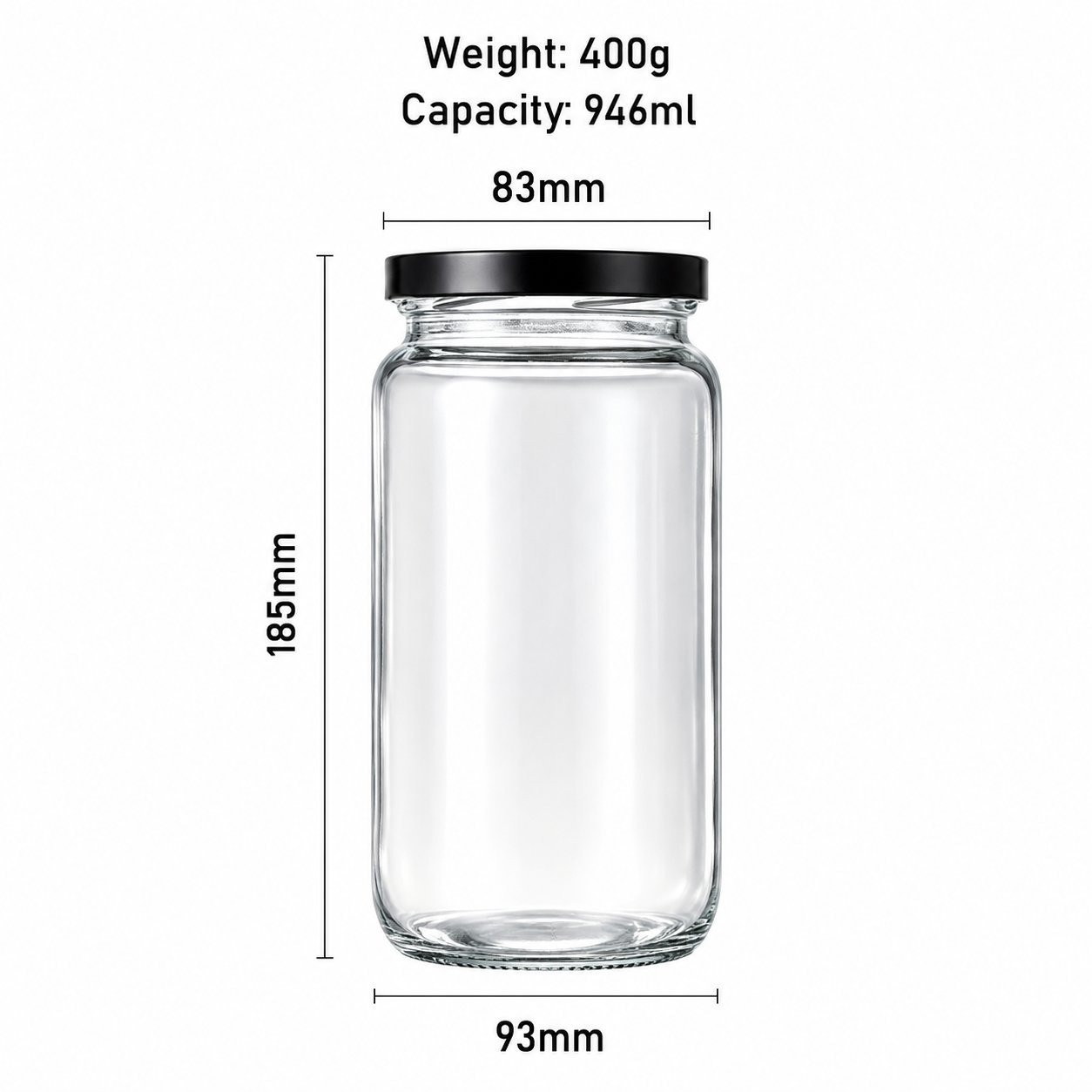 Food glass jars